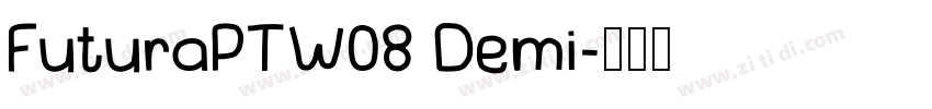 FuturaPTW08 Demi字体转换